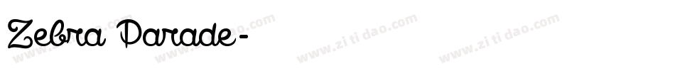 Zebra Parade字体转换